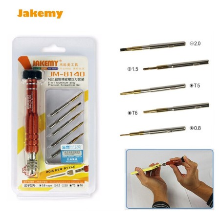 خرید پیچ گوشتی 6 تکه Jakemy JM-8140