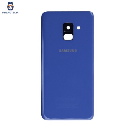 درب پشت Samsung A8 2018 رنگ مشکی آبی