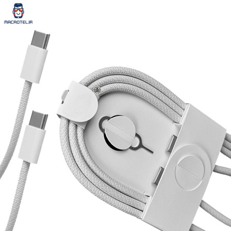 کابل شارژ اصلی آیفون 17 ایر از نوع دو سر تایپ‌سی