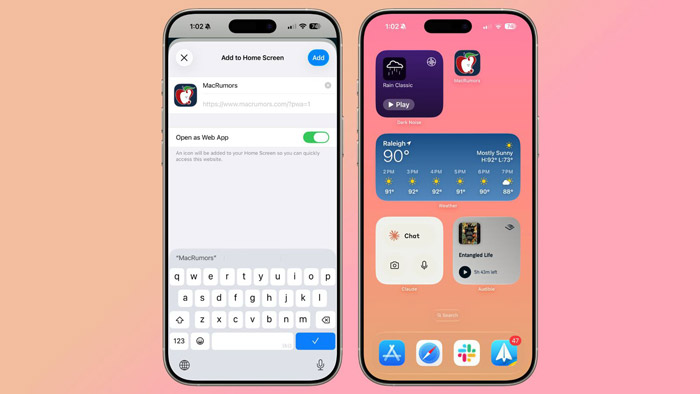 آپدیت add to home screen در iOS 26