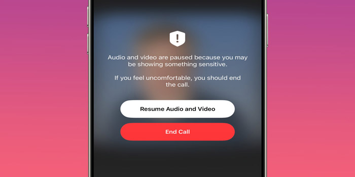 حساسیت فیس تایم به محتوا در iOS 26