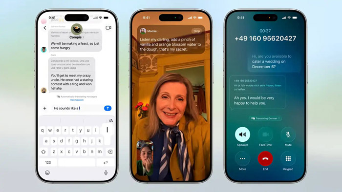 قابلیت Live Translation در iOS 26