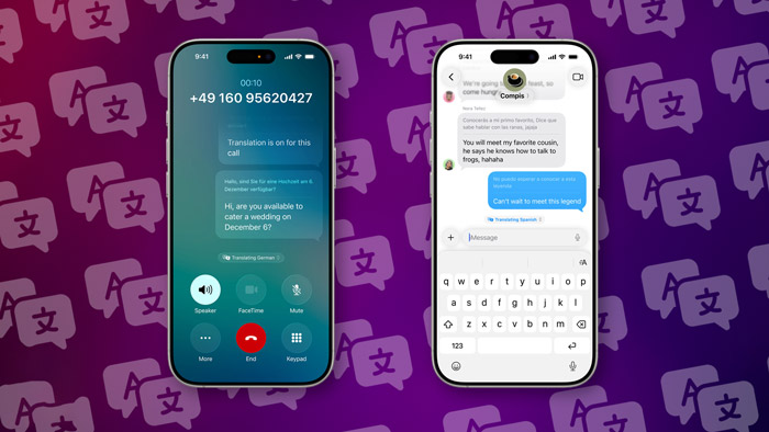 قابلیت  Live Translation در iOS 26