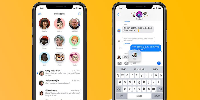 اپلیکیشن iMessage در ios 14