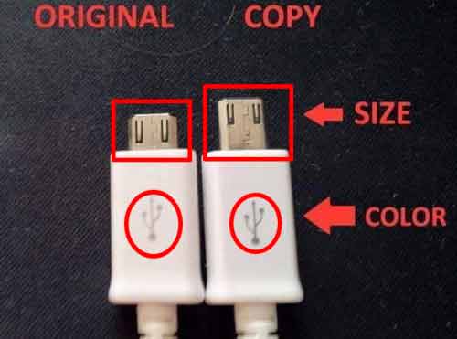 تشخیص کابل شارژر اصلی از تقلبی سامسونگ از طریق پورت USB