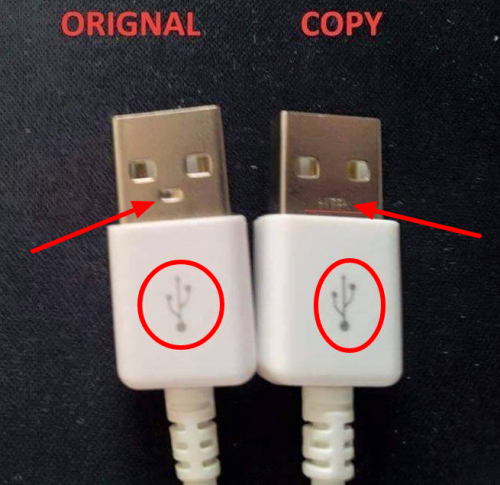 تشخیص کابل شارژ اورجینال از تقلبی و فیک سامسونگ