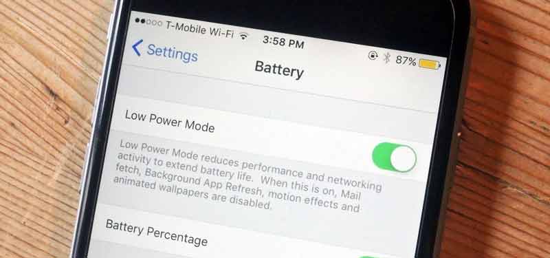 مشکل مصرف سریع باتری آیفون و آیپد بعد از آپدیت ios 10