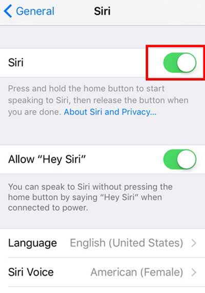 حل مشکل کار نکردن Siri آیفون