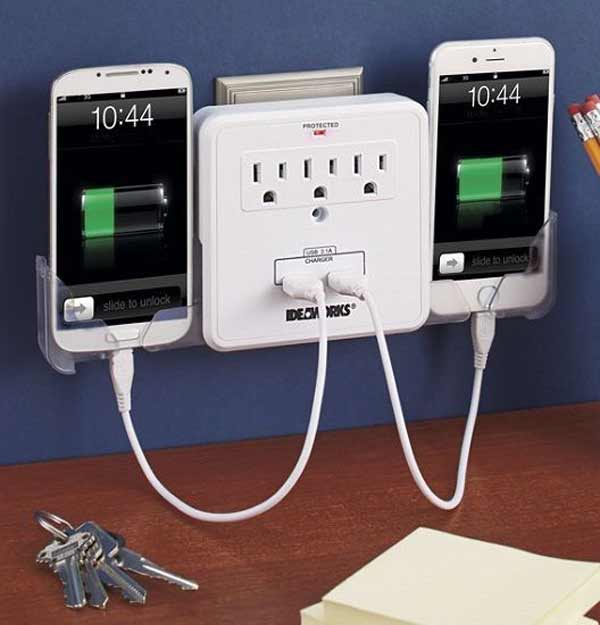 خرید شارژر و کابل شارژ گوشی موبایل؛ ایستگاه شارژ USB چند پورت