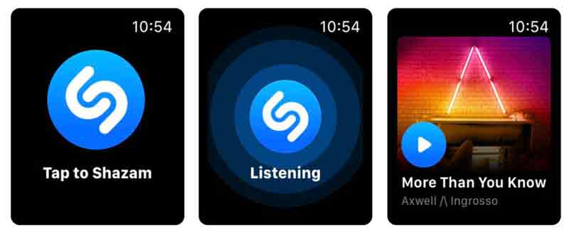 برنامه shazam برای اپل واچ