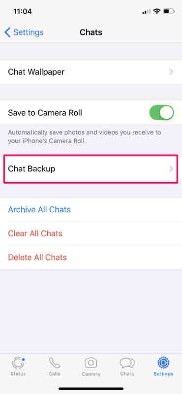 backup whatsapp