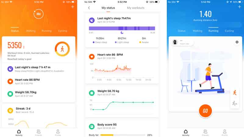 اپلیکیشن mi fit