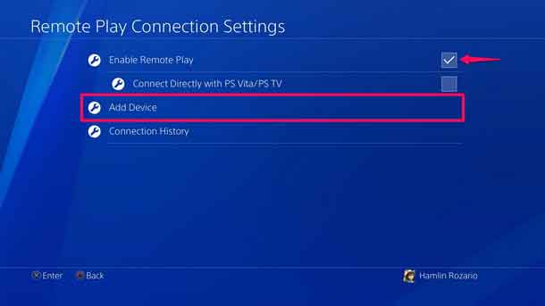 ریموت پلی آیفون با ps4