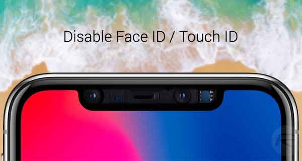 خاموش کردن face id آيفون